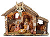 6 Piece Lighted Nativity Set with Stable!