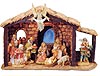 Fontanini 9 Piece Lighted Nativity Set with Figures!