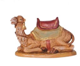 7.5 Inch Scale Seated Camel with Blanket and Saddle by Fontanini - Save an additional $15.00 at Chec