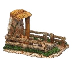 5 Inch Scale Sheep Shelter by Fontanini - Save an additional $10.00 at Checkout