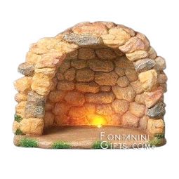 5 Inch Scale LED lighted Nativity Grotto by Fontanini