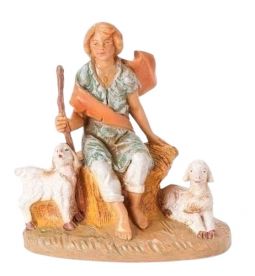 5 Inch Scale Peter, Boy with Sheep by Fontanini
