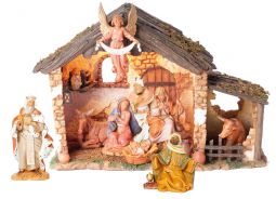 5 Inch Scale 9 Piece Lighted Nativity Set by Fontanini