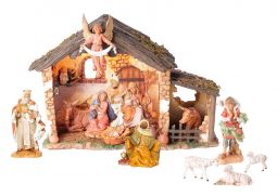5 Inch Scale 13 Piece Lighted Nativity Set by Fontanini