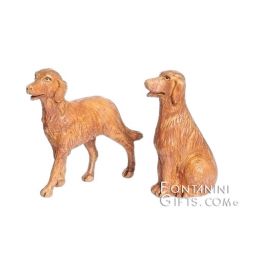 3.5 Inch Scale Dogs - Set of 2 by Fontanini - Est. Avail. July 2023
