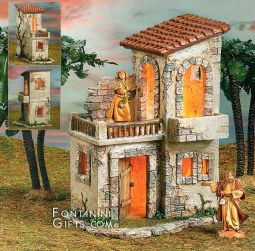 Fontanini 5 Inch Scale Lighted Bethlehem Inn Collection