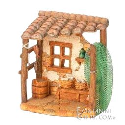 5 Inch Scale Fishing Shop by Fontanini