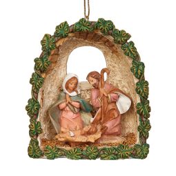 3.75" Holy Family Grotto Ornament by Fontanini