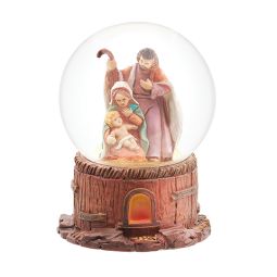 2.5"H 45MM Holy Family Glitterdome by Fontanini