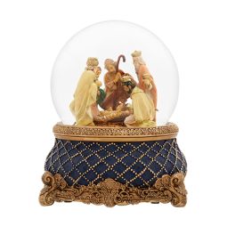 6.75"H 100MM 3 Kings Musical Glitterdome by Fontanini