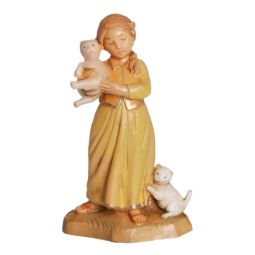 5 Inch Scale Filia Girl with Cats by Fontanini