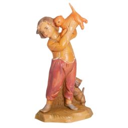 5 Inch Scale Seth Boy with Cats by Fontanini