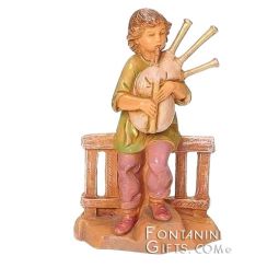 5 Inch Scale Jonas the Bagpiper by Fontanini, Out of stock until Nov
