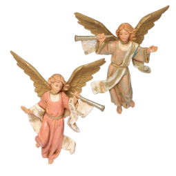 5 Inch Scale Trumpeting Angels - 2 Piece Set