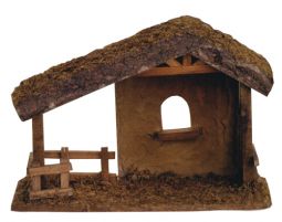 5 Inch Scale Wood Stable by Fontanini
