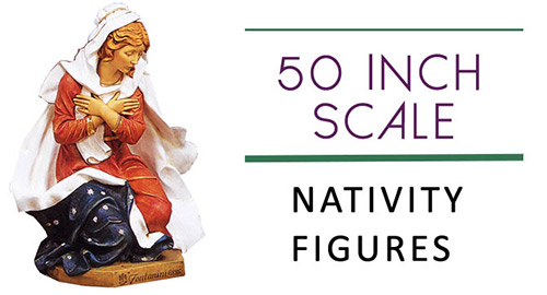 50 Inch Scale Nativity Figures!