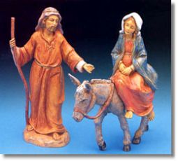 5 Inch Scale Journey to Bethlehem by Fontanini, Out of stock until Feb