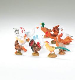 5 Inch Scale Barnyard Birds - Set by Fontanini