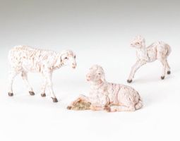 5 Inch Scale Sheep Family by Fontanini