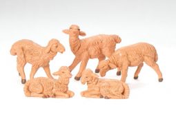 5 Inch Scale Brown Sheep - Set by Fontanini