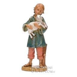 7.5 Inch Scale Silas the Shepherd Boy by Fontanini