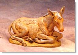 12 Inch Scale Seated Donkey by Fontanini