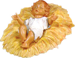 27 Inch Scale Infant Jesus with Manger by Fontanini, Out of stock until June 2024