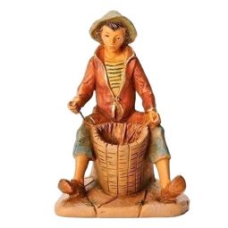 5 Inch Scale Allon the Basket Weaver by Fontanini