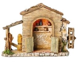 5 Inch Scale LED lighted Farmhouse by Fontanini