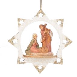 Fontanini 5 Inch High Holy Family Star Ornament