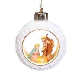 Fontanini 4.75 Inch High Holy Family LED Ornament - Save an additional 15% at Checkout