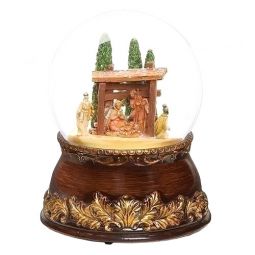 Fontanini 6.75 Inch High Musical Nativity Dome