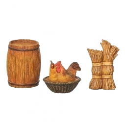5 Inch Scale - 3 Piece Trading Post Accessories, Fontanini