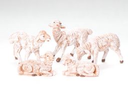 5 Inch Scale White Sheep - Set by Fontanini